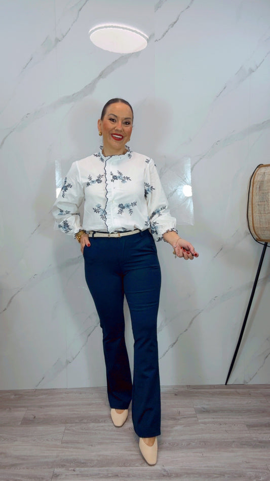 Pantalón chino azul marino