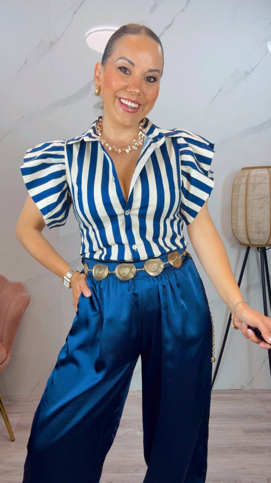 Camisa Tania rayas Azul
