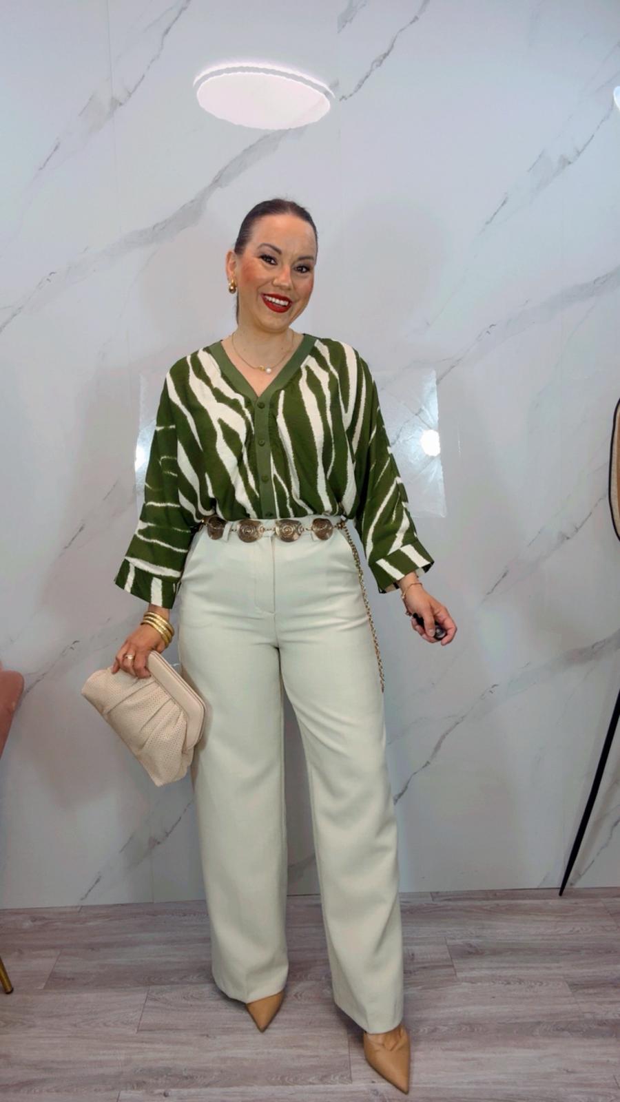 Bomber Print Verde