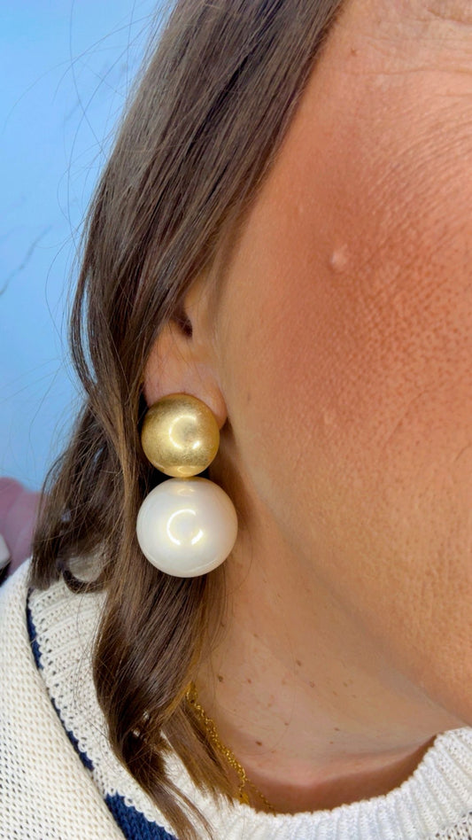 Pendiente Maxi Perla