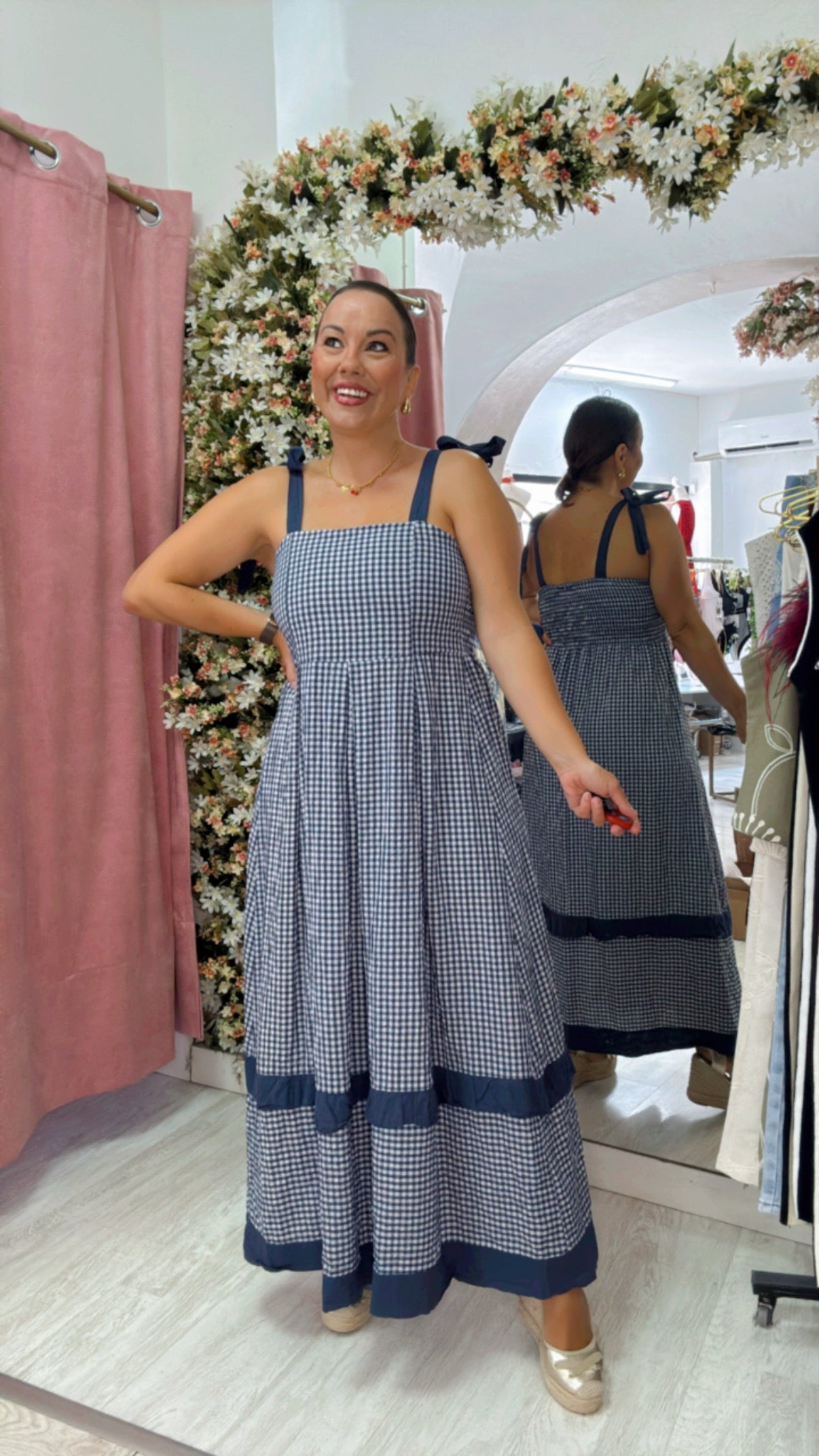 Vestido Alma azul marino