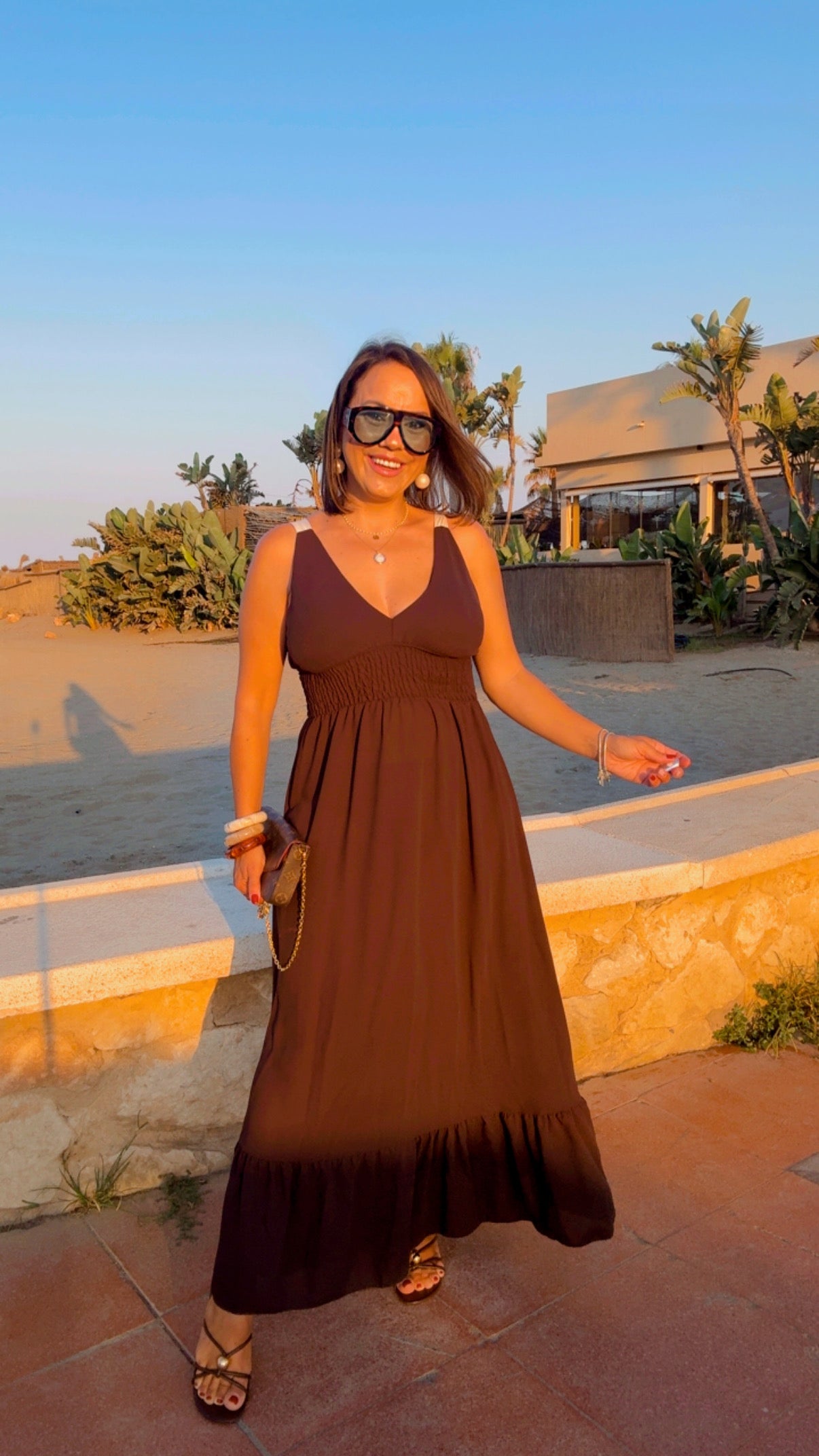 Vestido Bohemia Marrón
