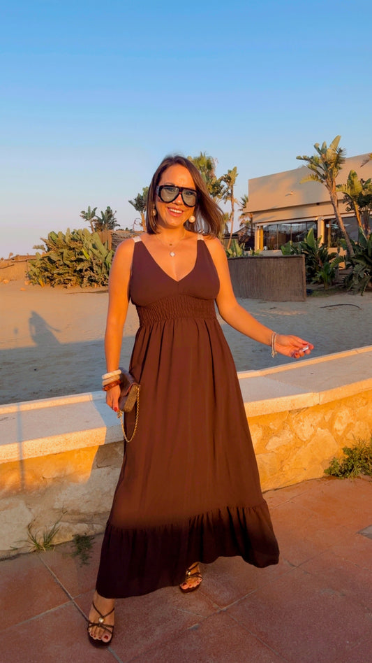 Vestido Bohemia Marrón