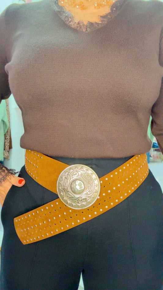 Cinturón Hebilla Camel