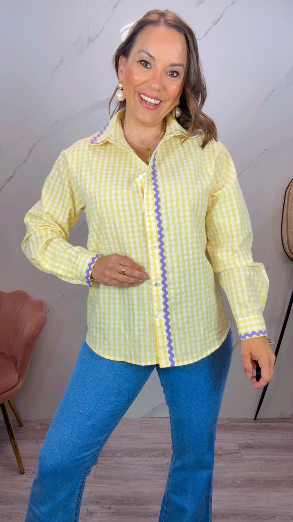 Camisa Picnic Amarilla