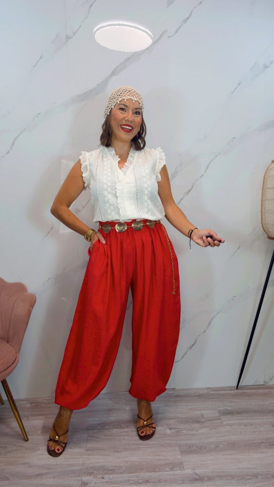 Pantalón Bombacho Rojo