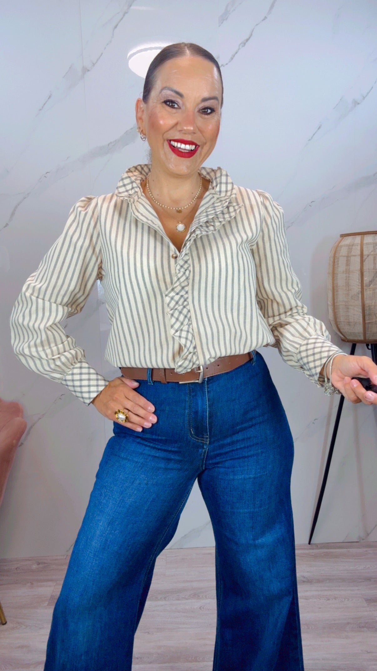 Camisa Amaral Marfil