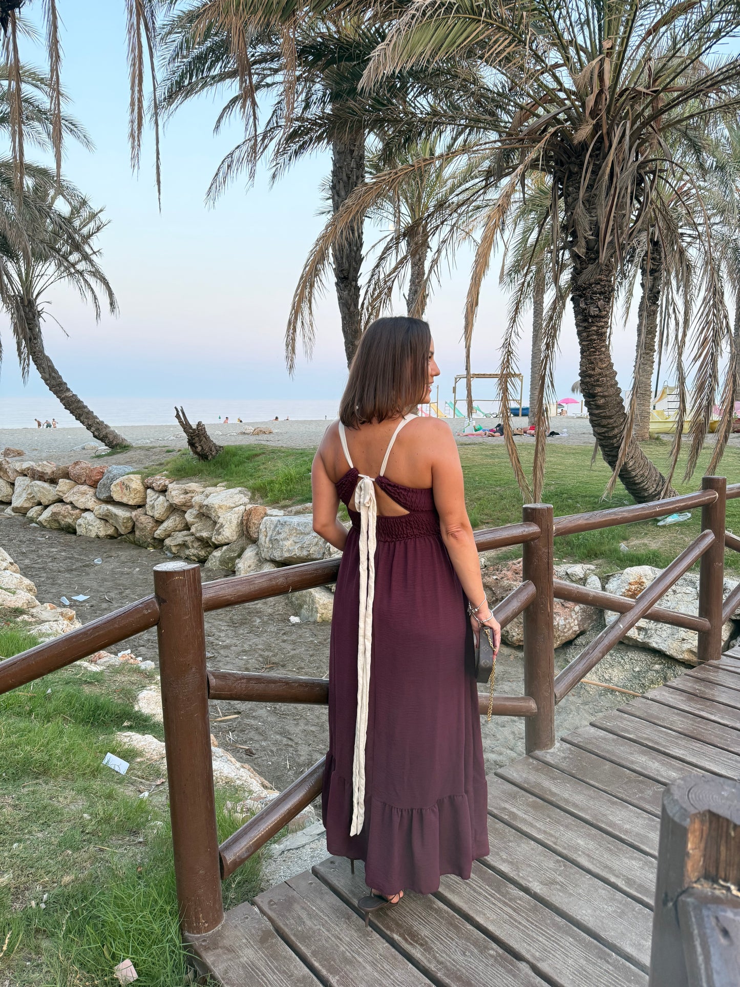 Vestido Bohemia Burdeos