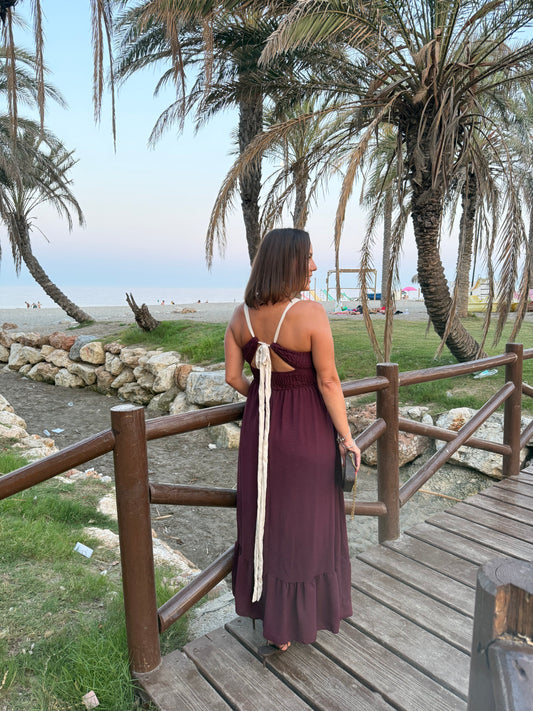 Vestido Bohemia Burdeos