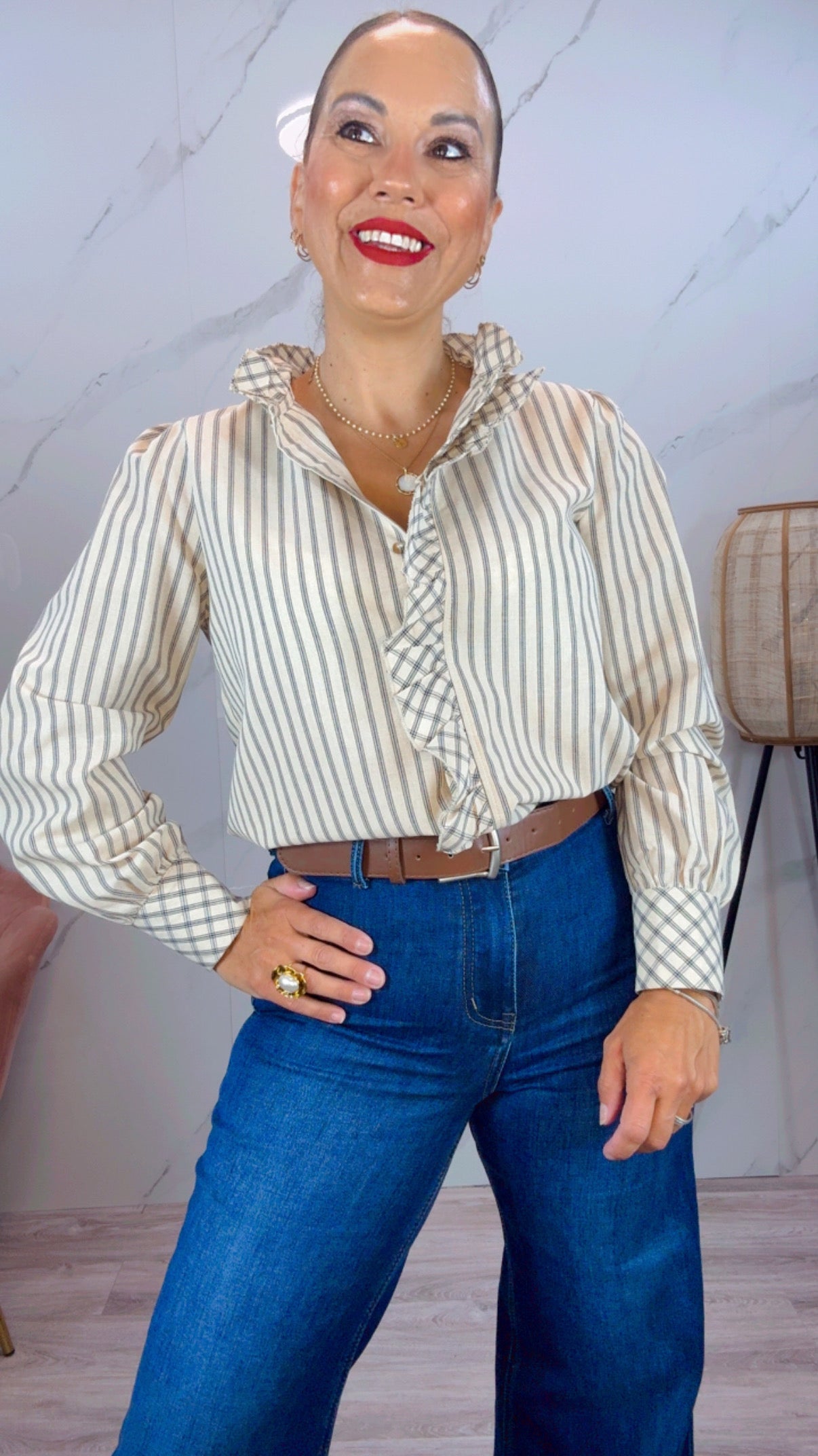 Camisa Amaral Marfil