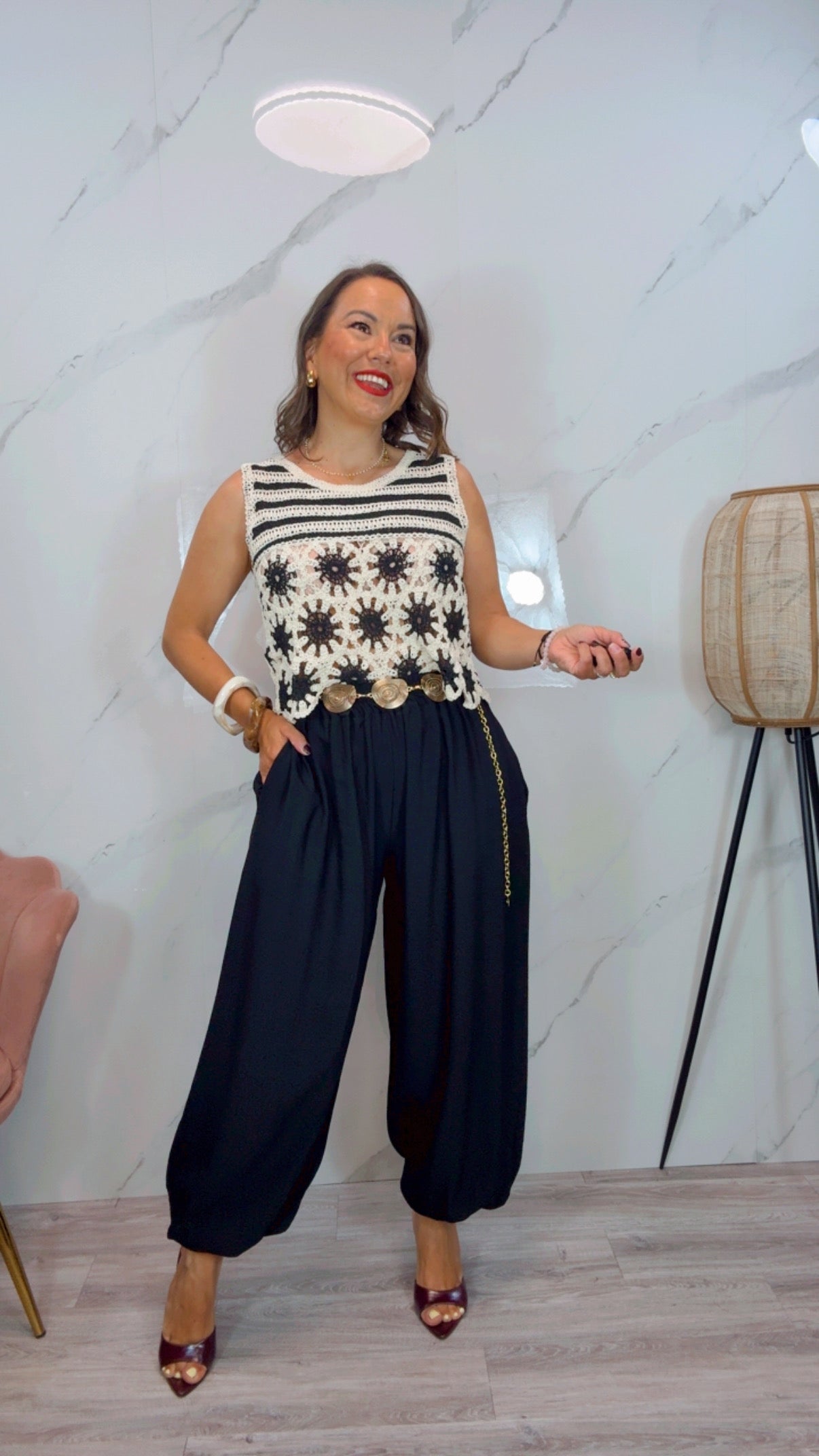 Pantalón Bombacho Negro
