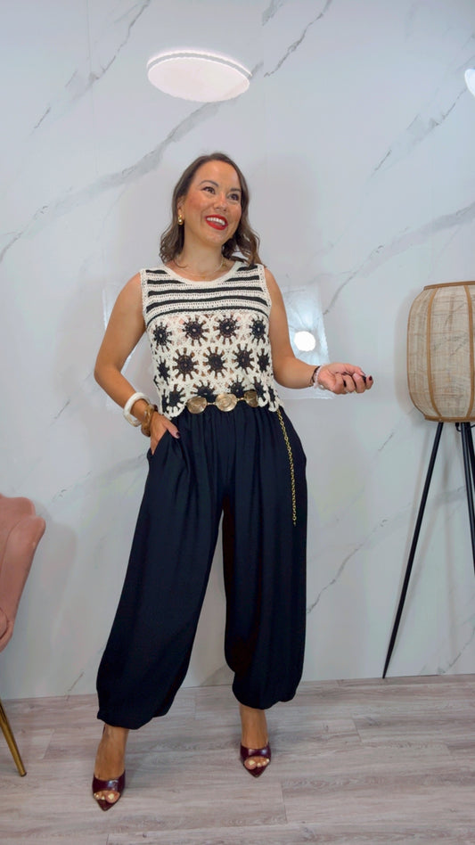 Pantalón Bombacho Negro