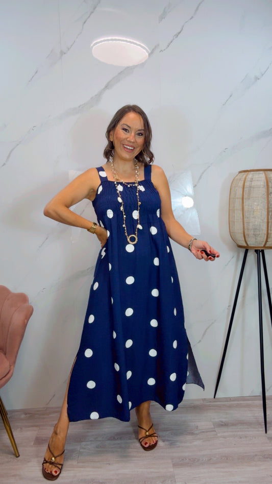 Vestido Maxi LunarAzulMarino
