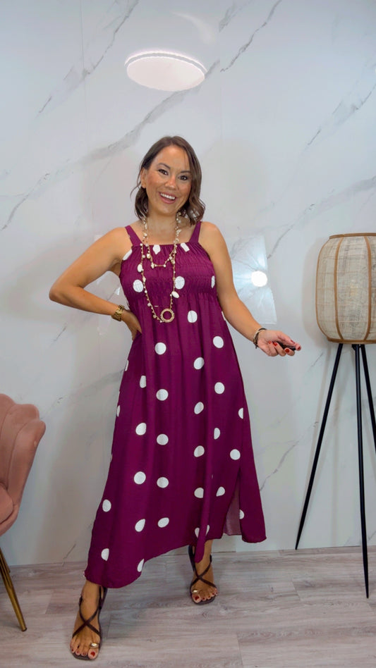 Vestido Maxi Lunar Bugambilla