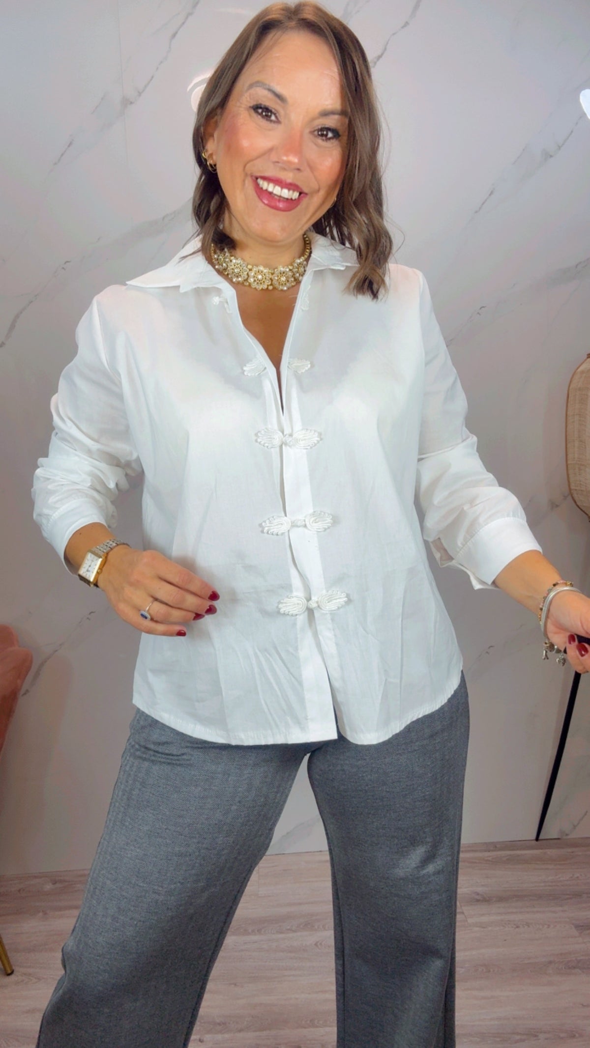 Camisa Almares blanca