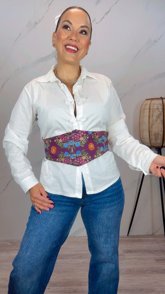 Fajín Berenjena Flores