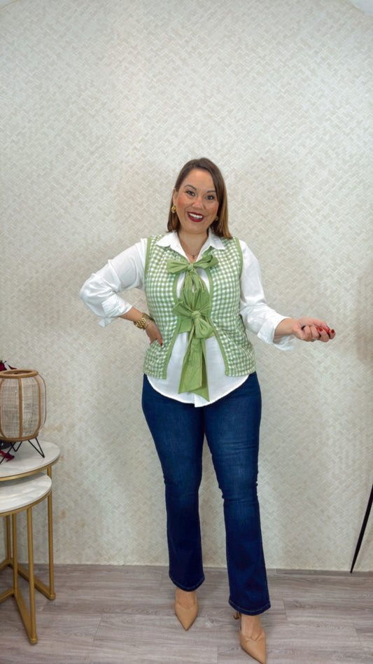 Chaleco Abigail verde Caza