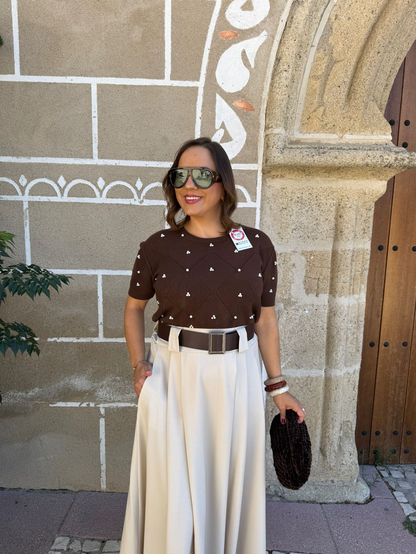 Jersey Perlas Marrón
