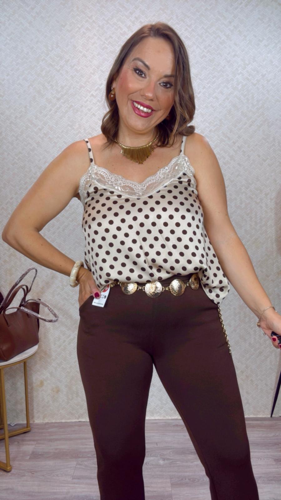 Top Lencero Lunares
