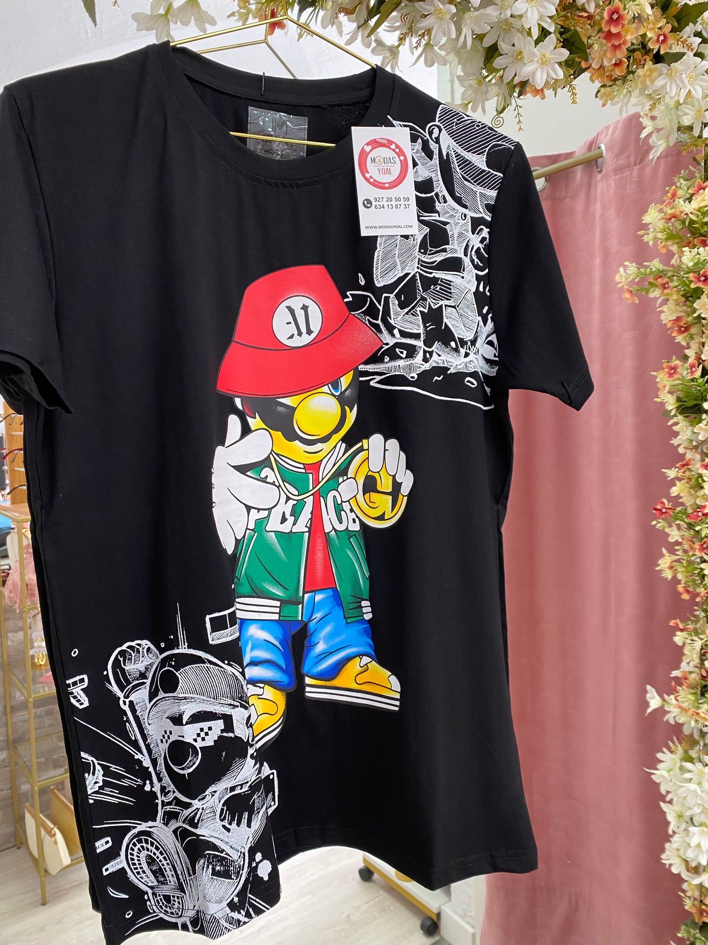 Camiseta Mario Negra