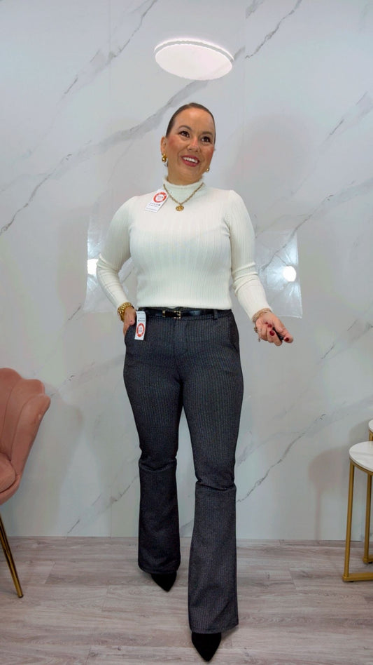 Pantalón Espiga Gris