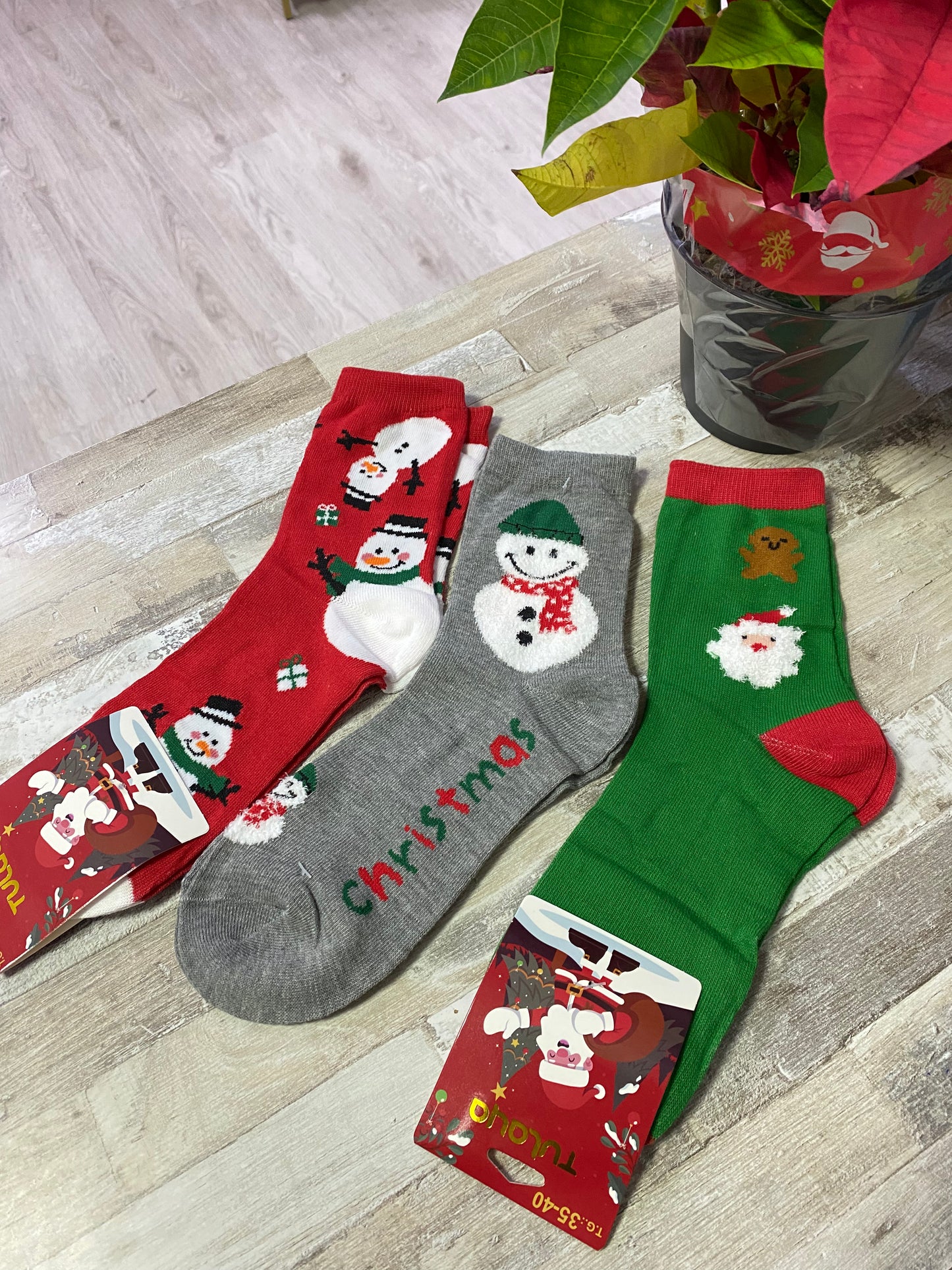 Pack Calcetines Bola De Nieve Gris