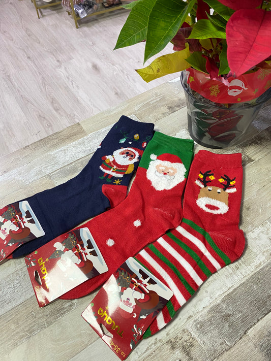 Pack Calcetines Papá Noel Azul