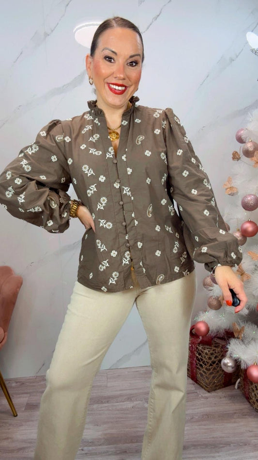 Camisa Cosmo Marrón