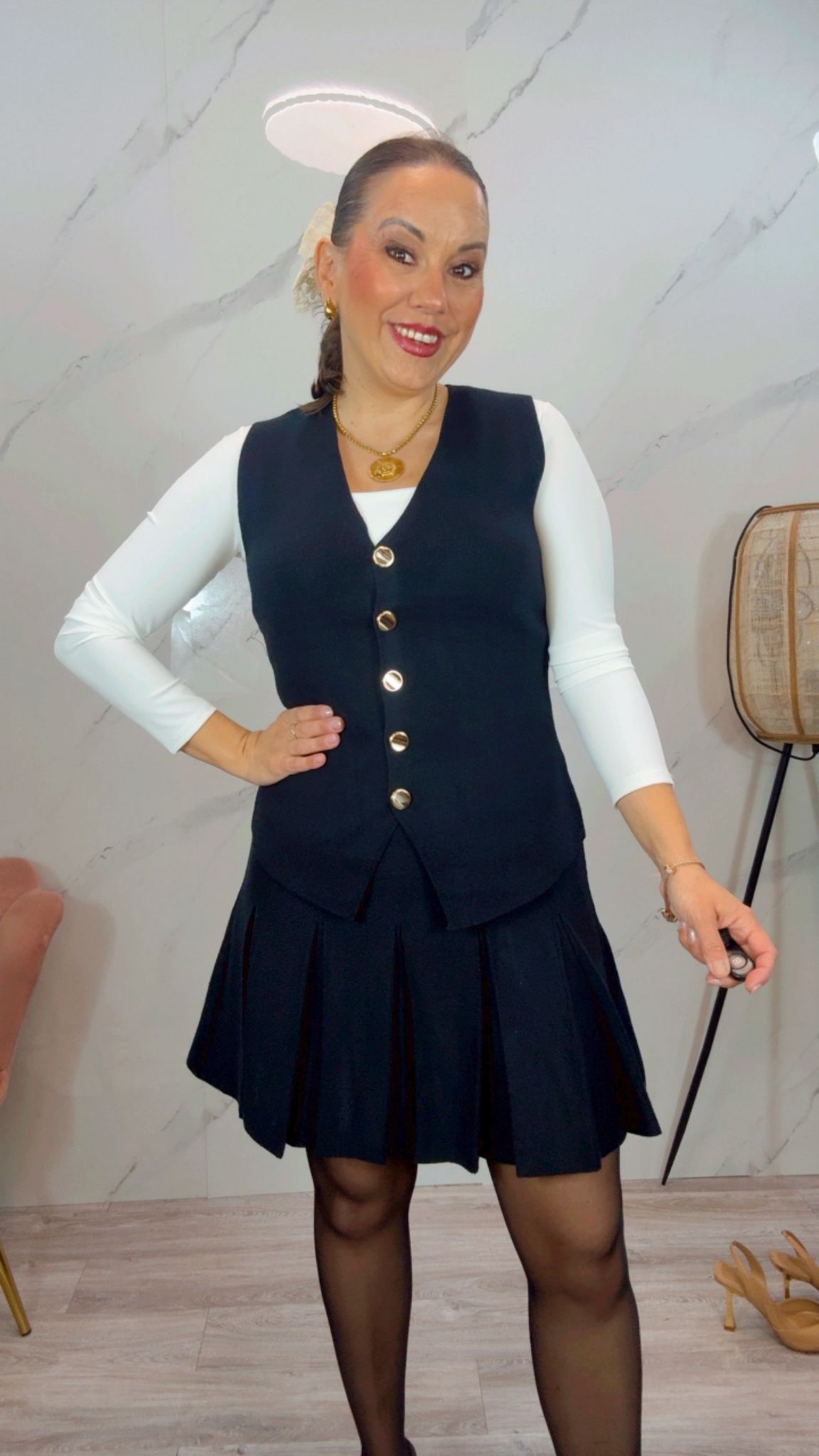 Conjunto Valentina Negro