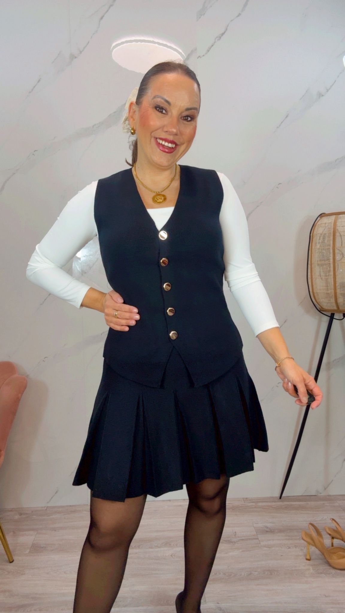 Conjunto Valentina Negro
