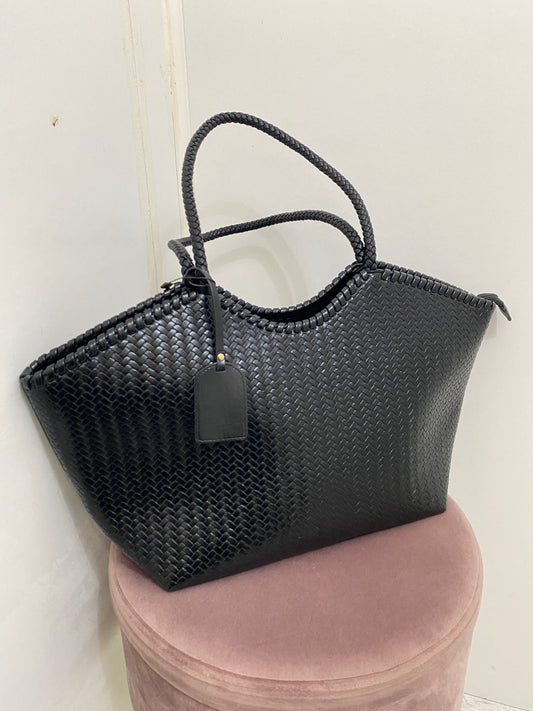 Bolso Trenzado Negro