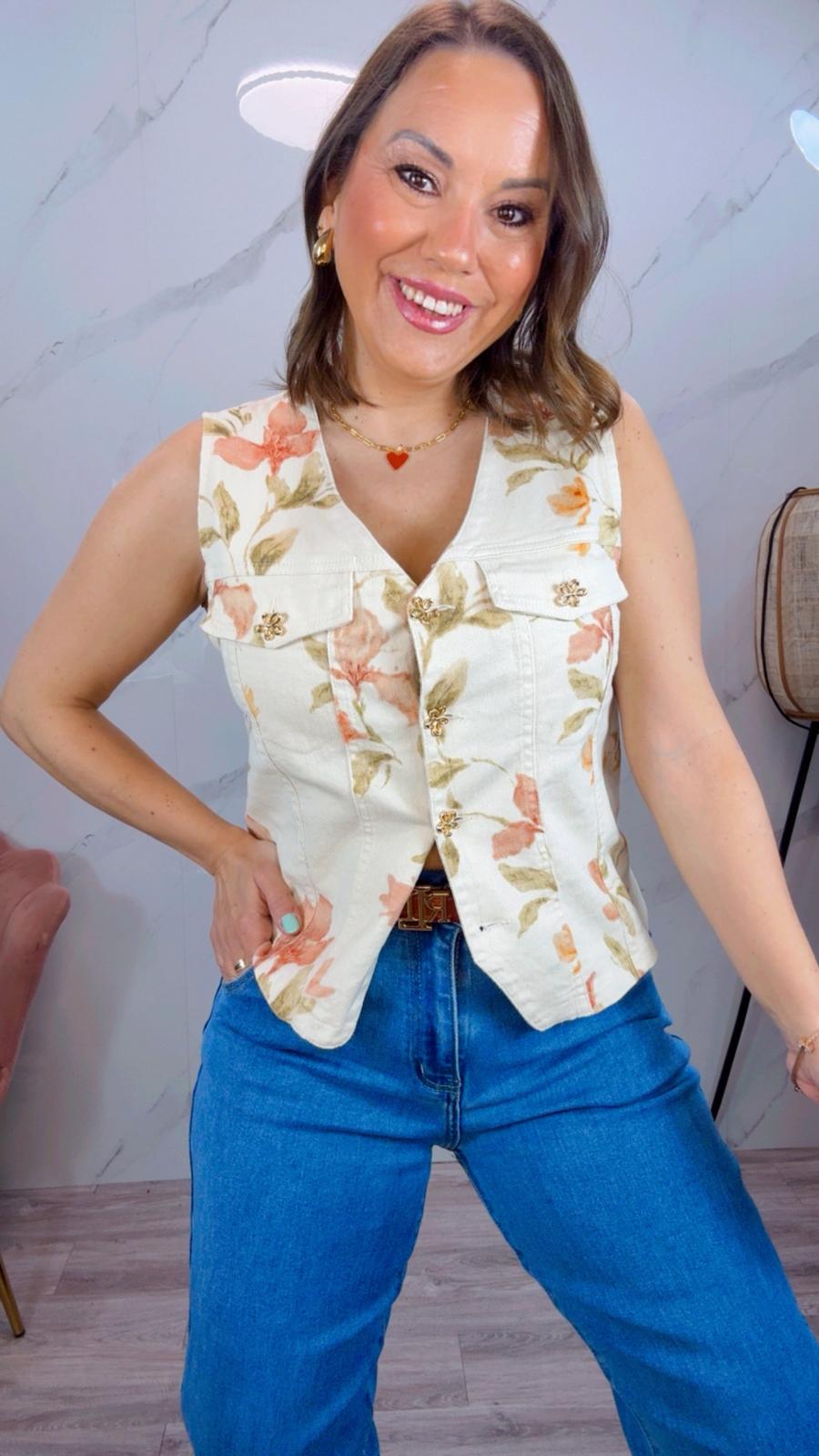 Chaleco Floral