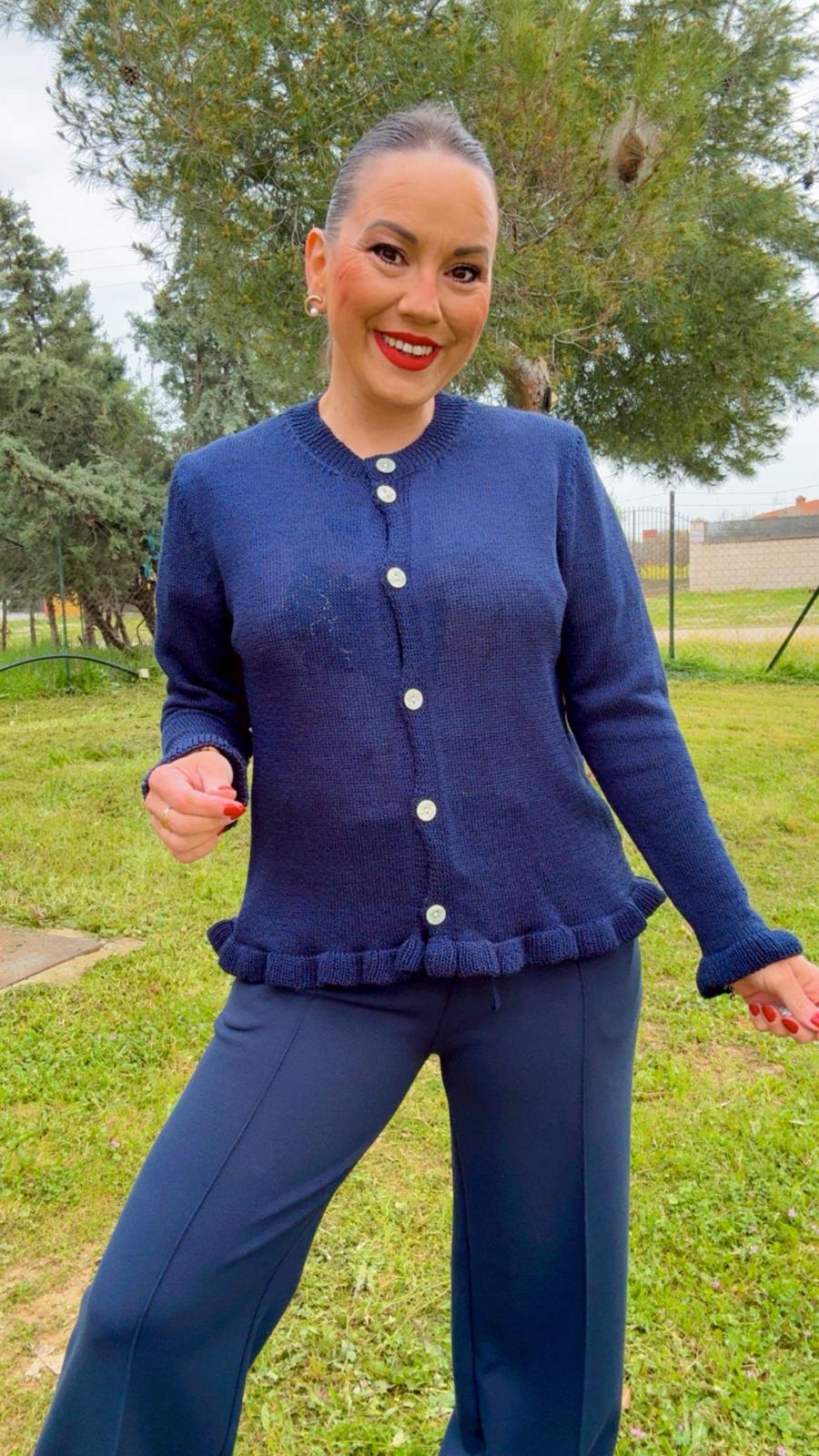 Rebeca Hilo Ondas Azul Marino