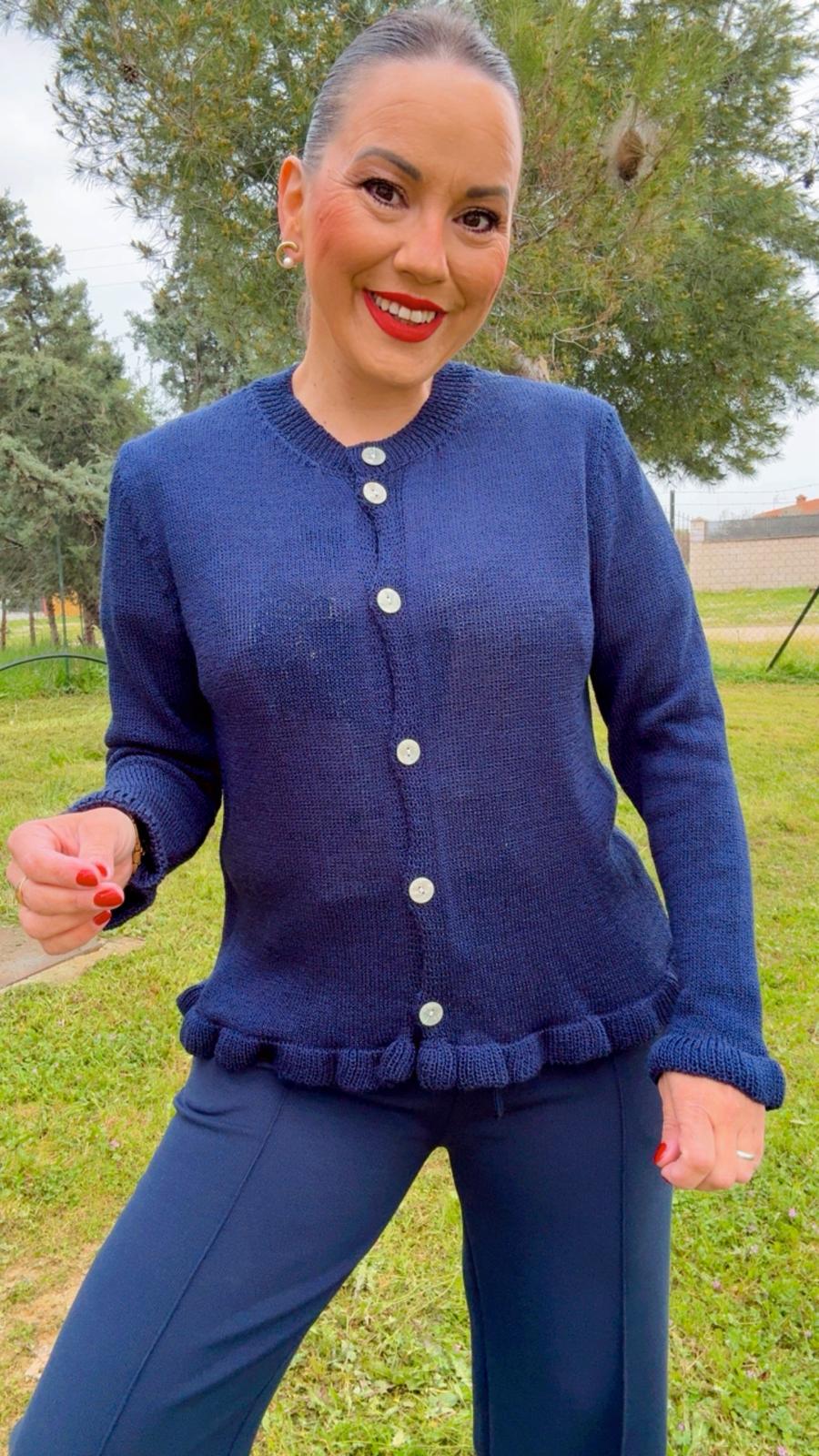 Rebeca Hilo Ondas Azul Marino