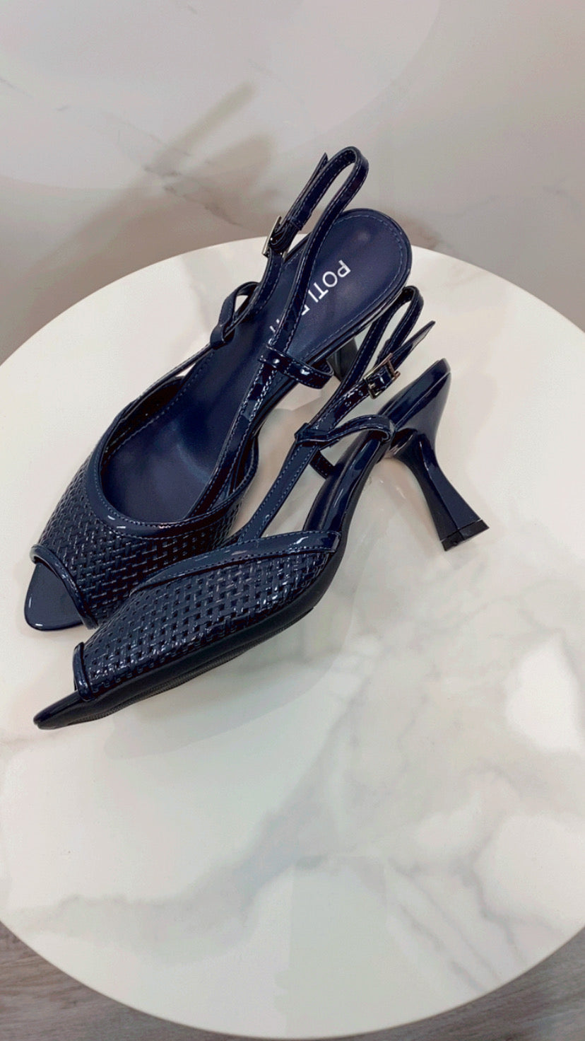 Zapato Destalonado Azul Marino
