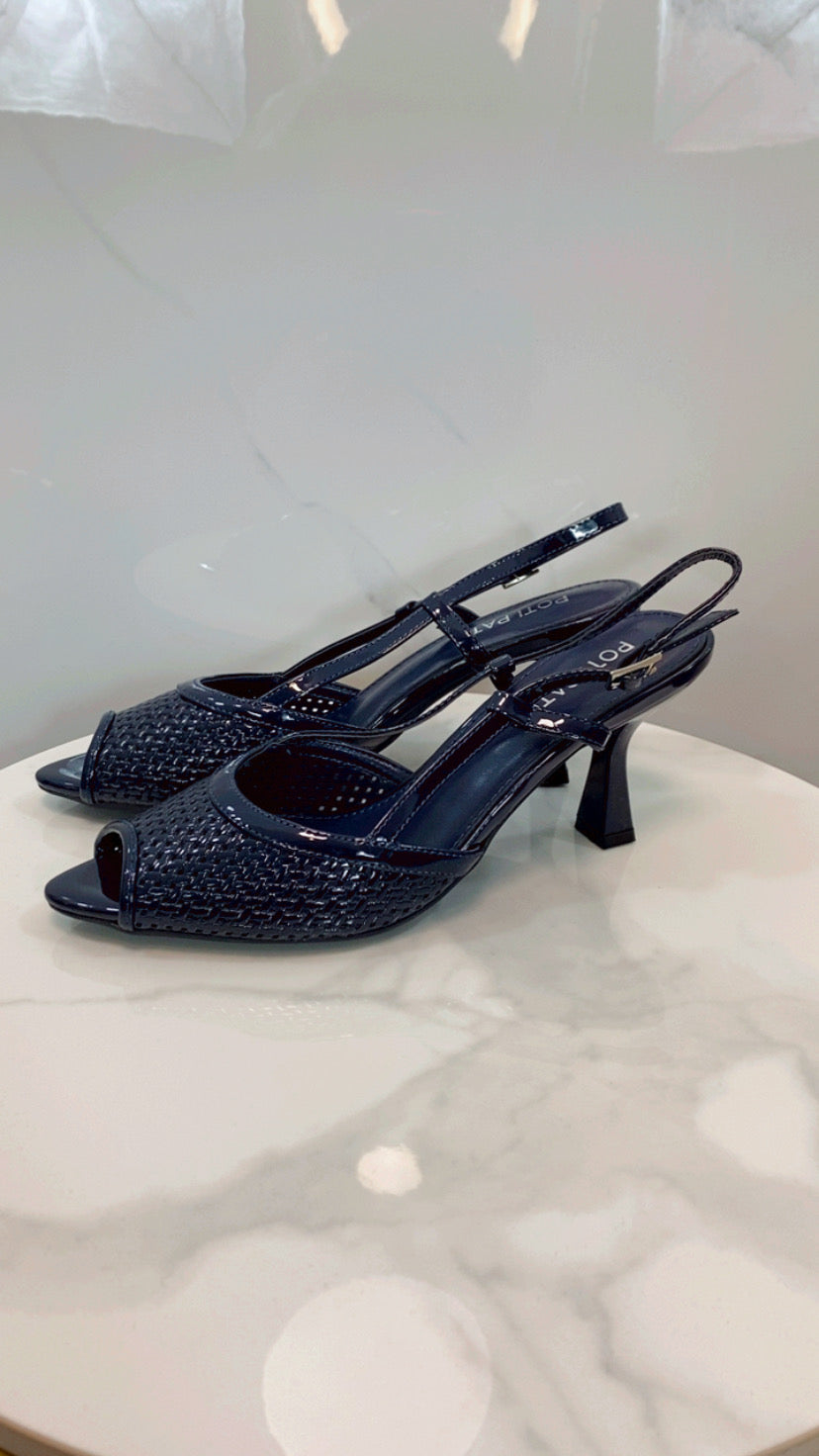 Zapato Destalonado Azul Marino
