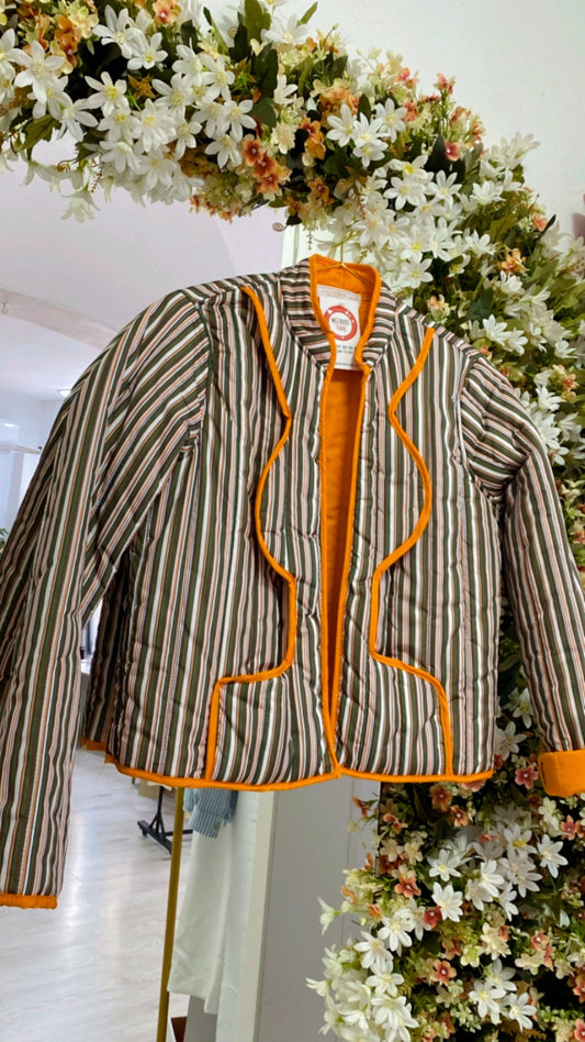 Chaqueta Rayas Verde