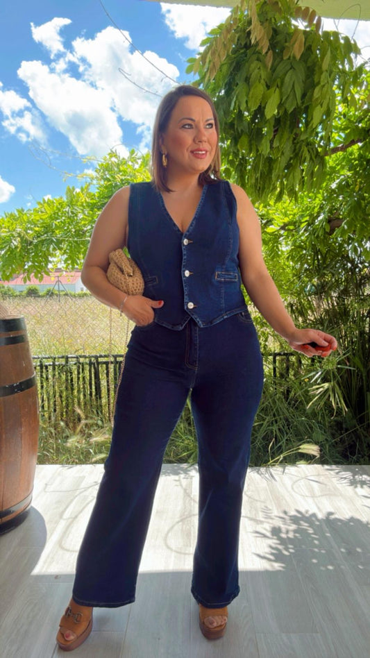 Pantalón Denim Ancho