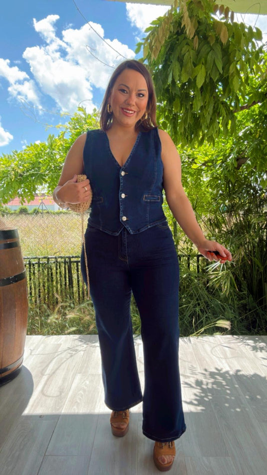Pantalón Denim Ancho