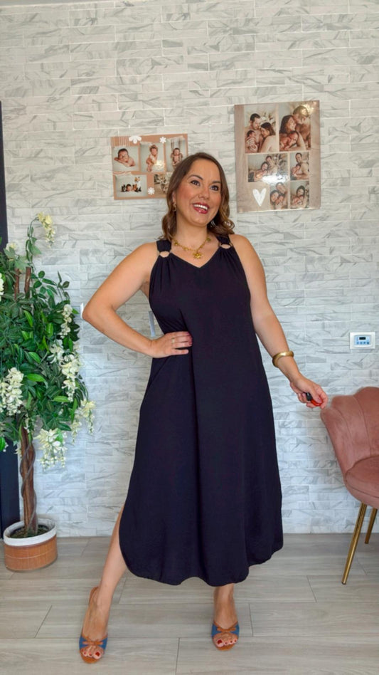 Vestido Argolla Negro