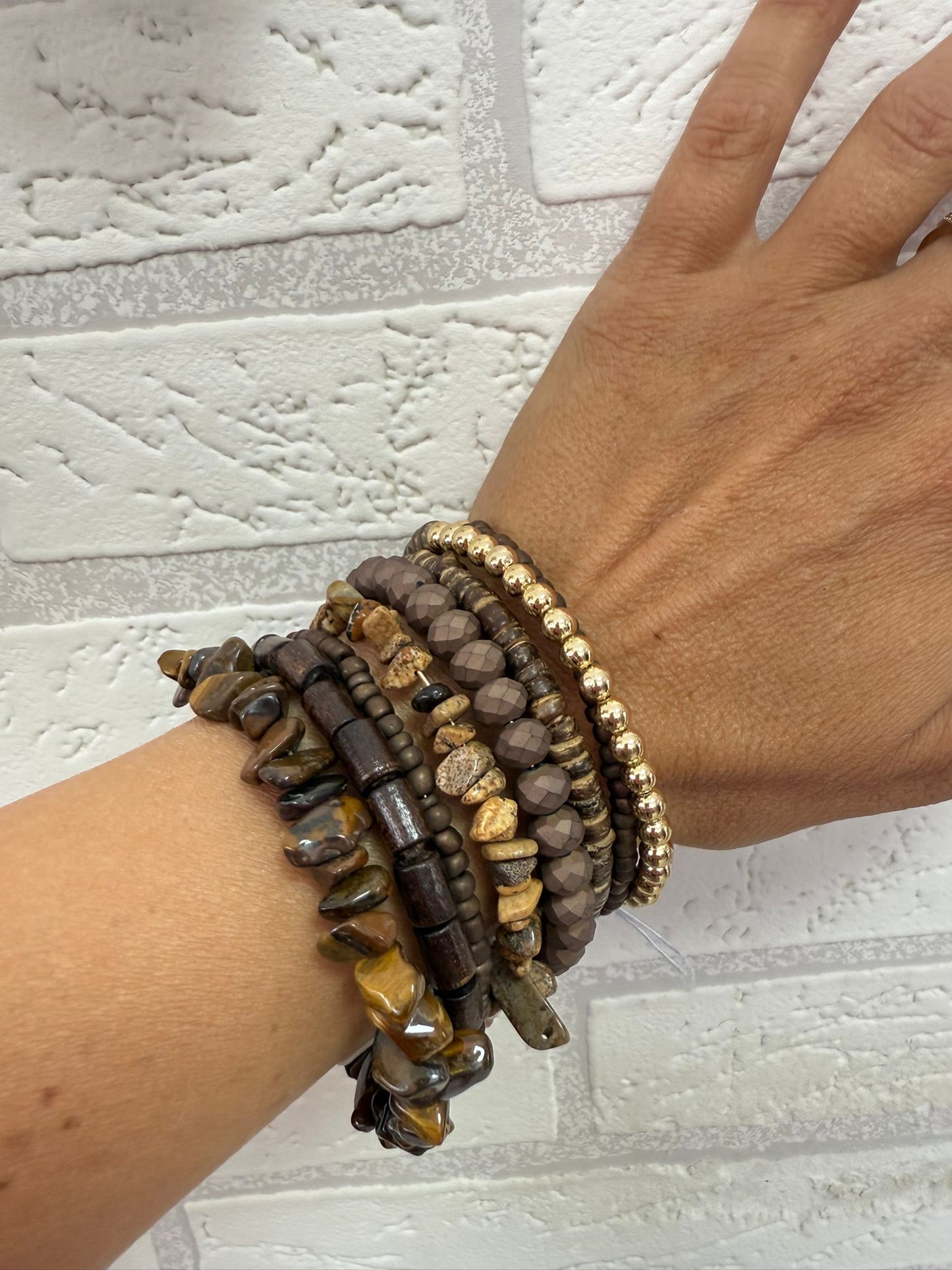 Pulsera Enredada Marrón