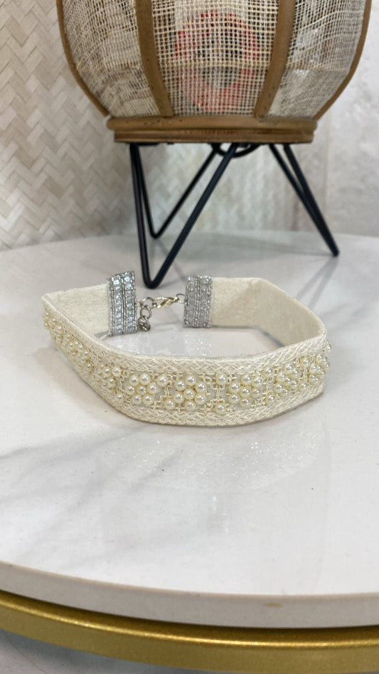 Choker Perlas