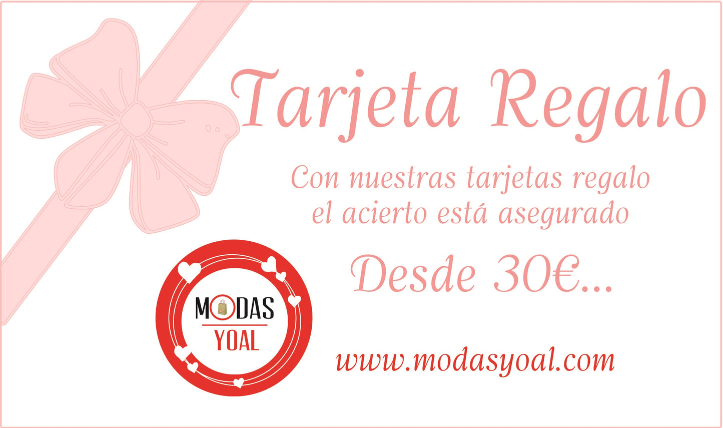 Tarjetas Regalo Yoal